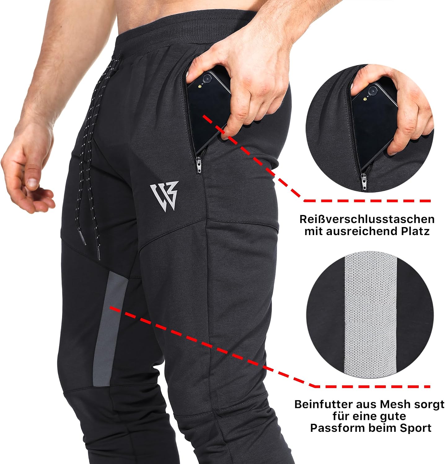 Thumbnail 3 de Netz Gym Sporthose Slim mit Tasche