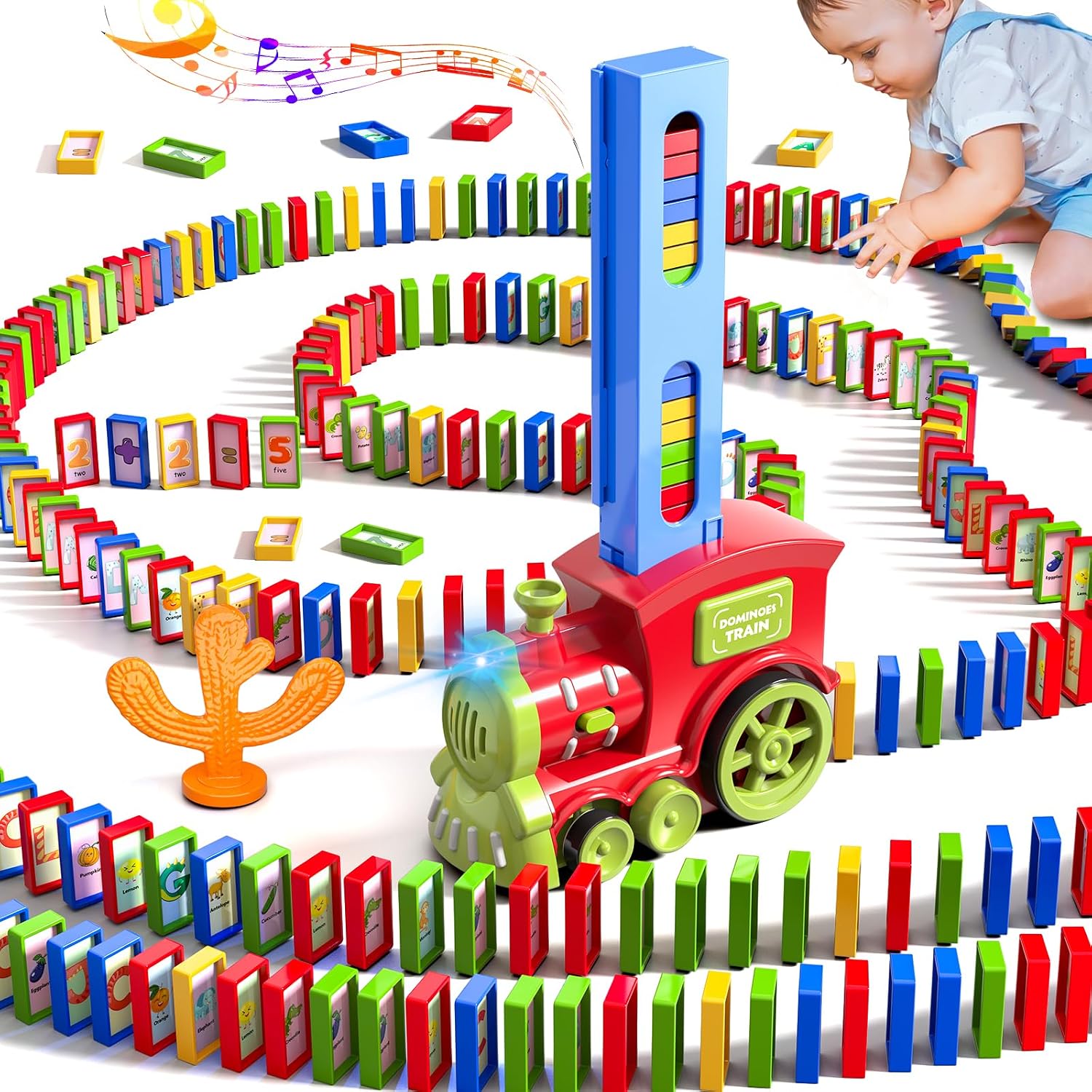 Detalle de Doloowee Domino Zug Set 210 đźš‚