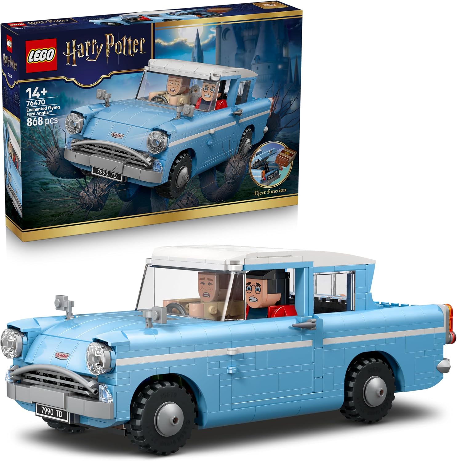 Detalle de LEGO Harry Potter Ford Anglia Volador 76470