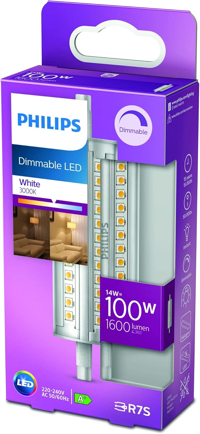 Thumbnail 3 de Philips Stab-LED R7S Lampe 118 mm – 100 W, dimmbar, neutralweißes Licht
