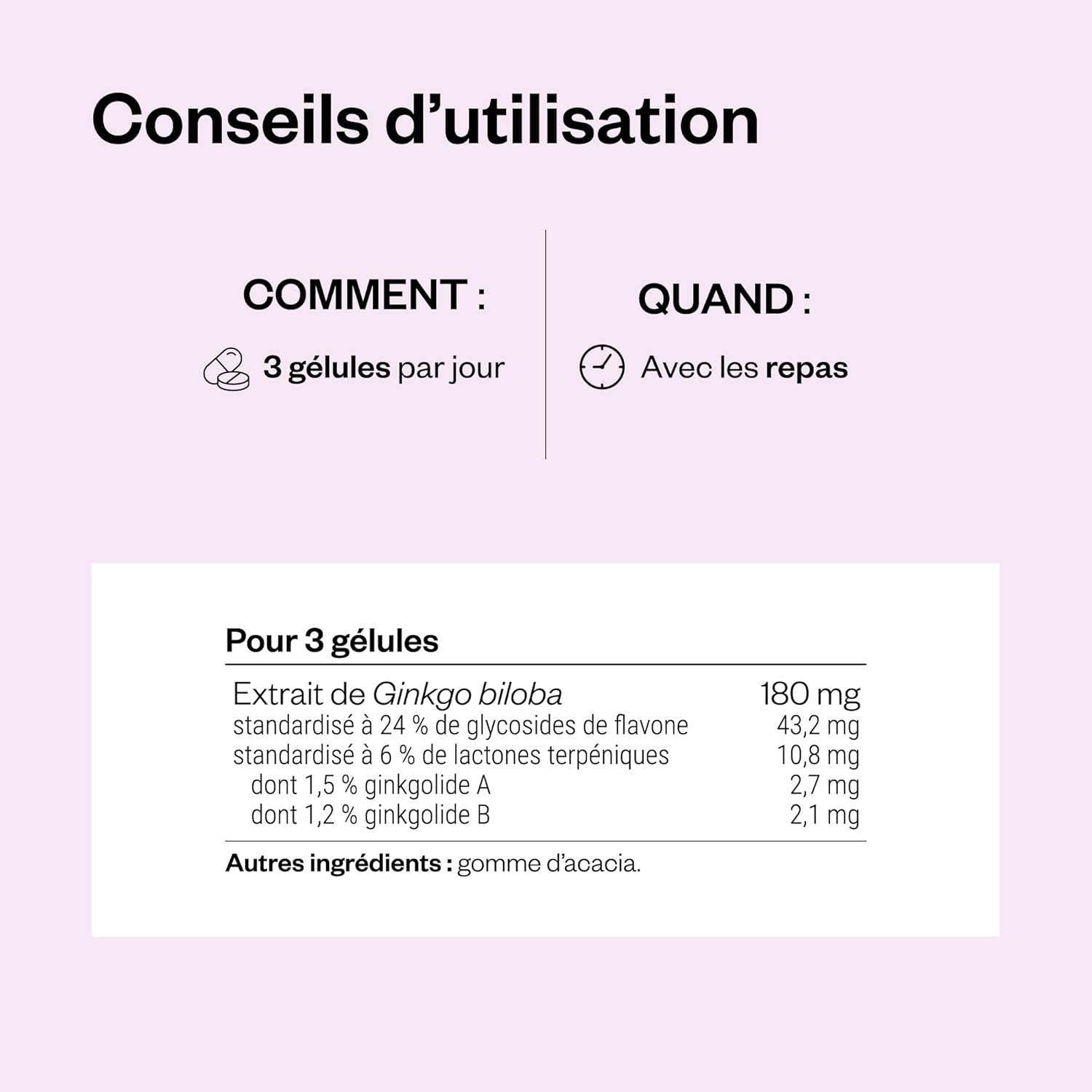 Thumbnail 5 de Ginkgo Biloba Standardisé 24% Ginkgoflavonglycosides et 6% Terpènes Lactones — Supersmart