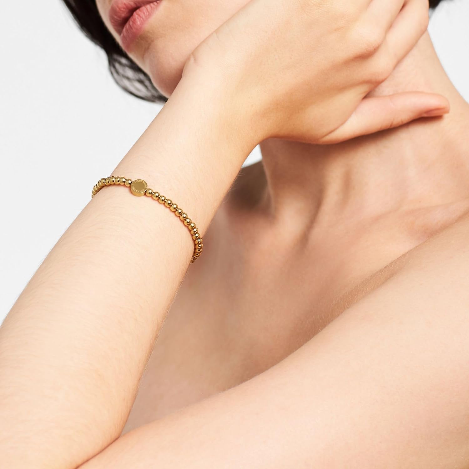 Thumbnail 1 de LIEBESKIND BERLIN Beads Armband – filigraner Edelstahlschmuck mit 4 mm Kugeln in Silber/Gold/Roségold/Schwarz