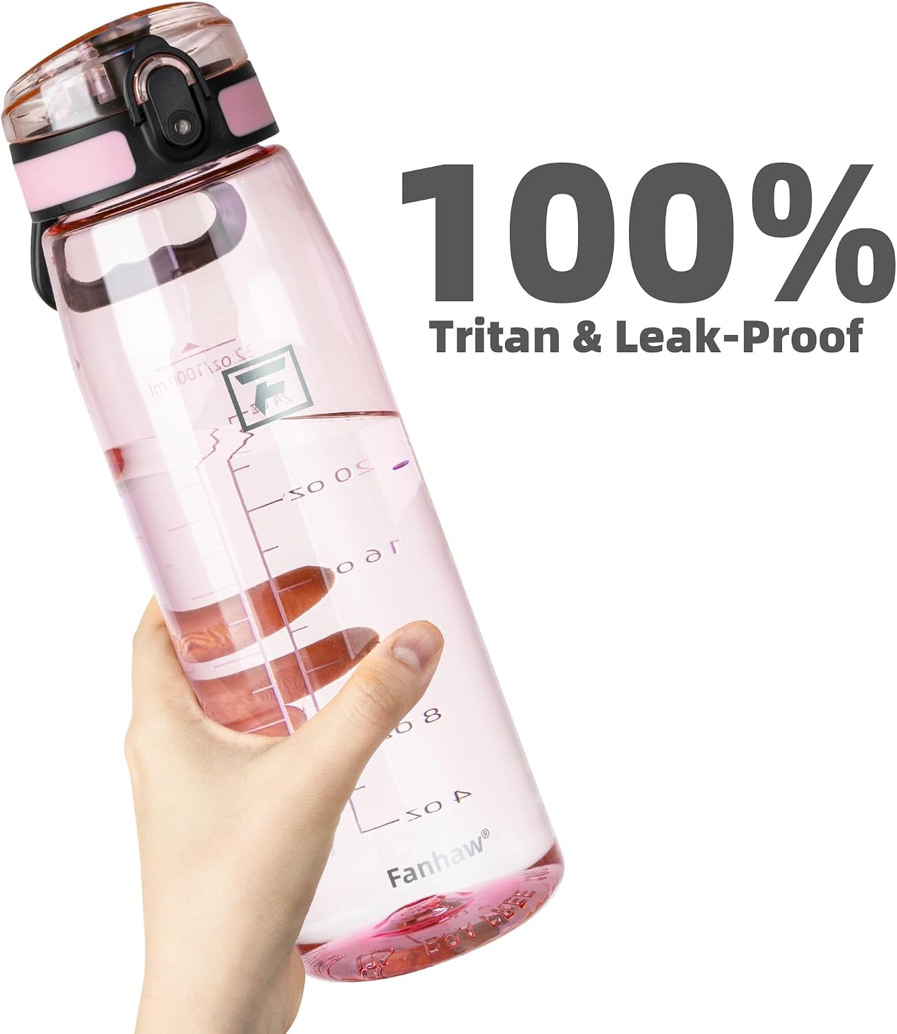 Thumbnail 6 de Fanhaw 32 oz Water Bottle, Cherry Blossom Tritan with Chug Lid