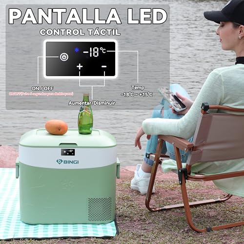 Thumbnail 5 de BINGI Nevera Portátil Eléctrica 22L: frigorífico y congelador compacto para coche, camping y casa