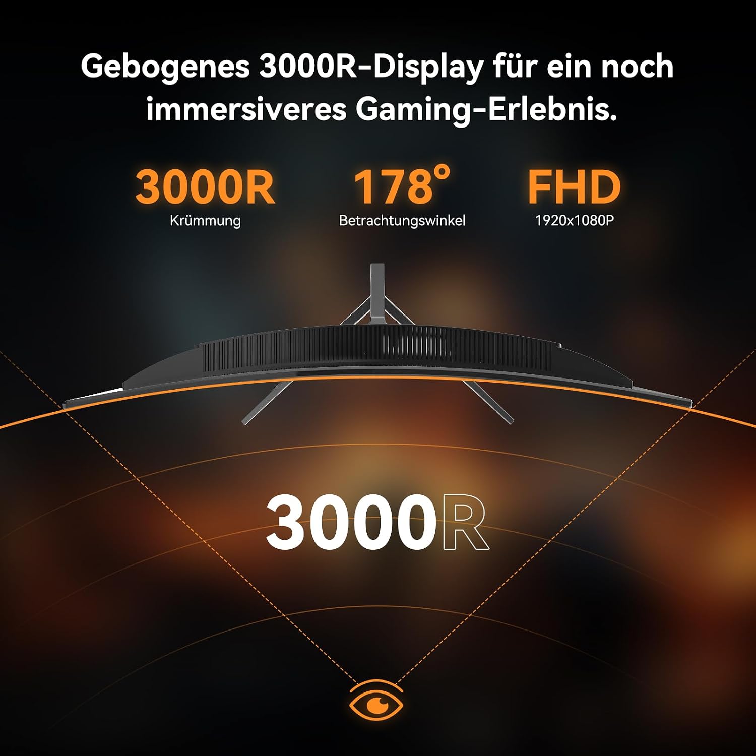Detalle de CronusPro Curved Gaming Monitor 24 Zoll 240 Hz