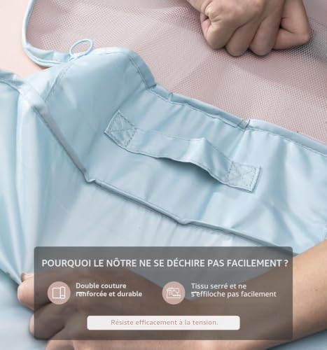 Detalle de Meowoo organisateur de valise, lot de 8 pochettes de rangement bleues