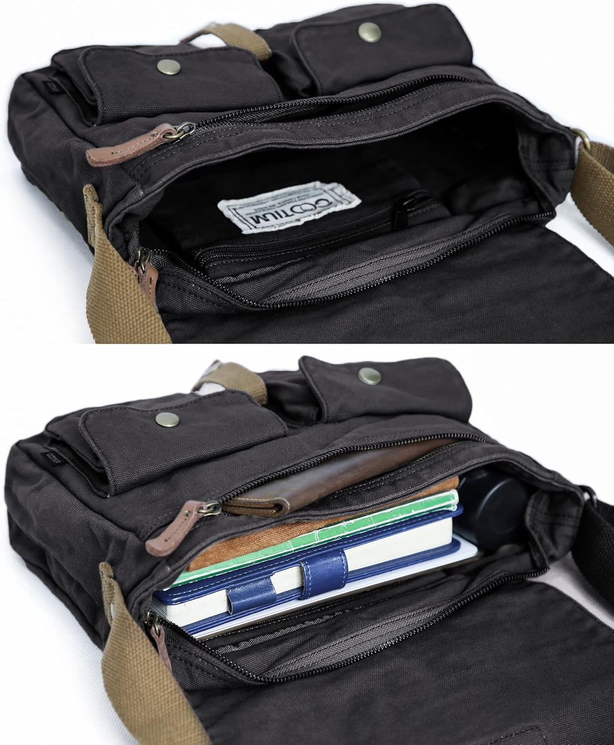 Thumbnail 6 de GOOTIUM 30624 Vintage Canvas Messenger Bag