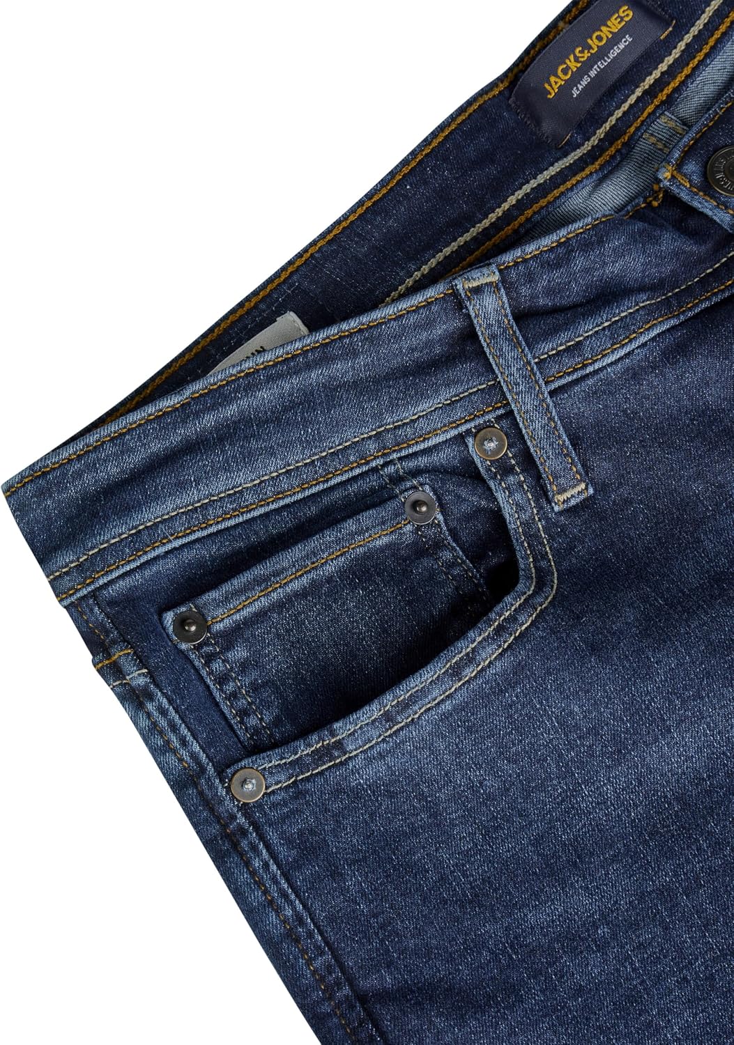 Detalle de JACK & JONES Slim Fit Jeans mit 20% Baumwolle