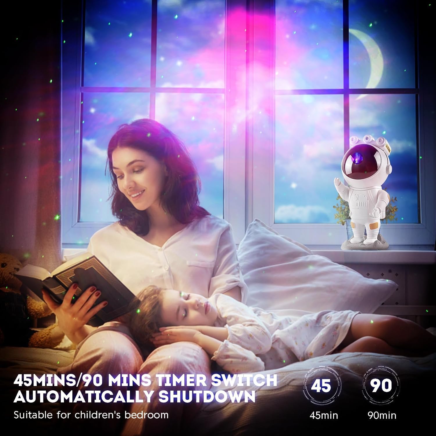 Thumbnail 4 de MOLEKSDAL LED Astronaut Sternenhimmel Projektor