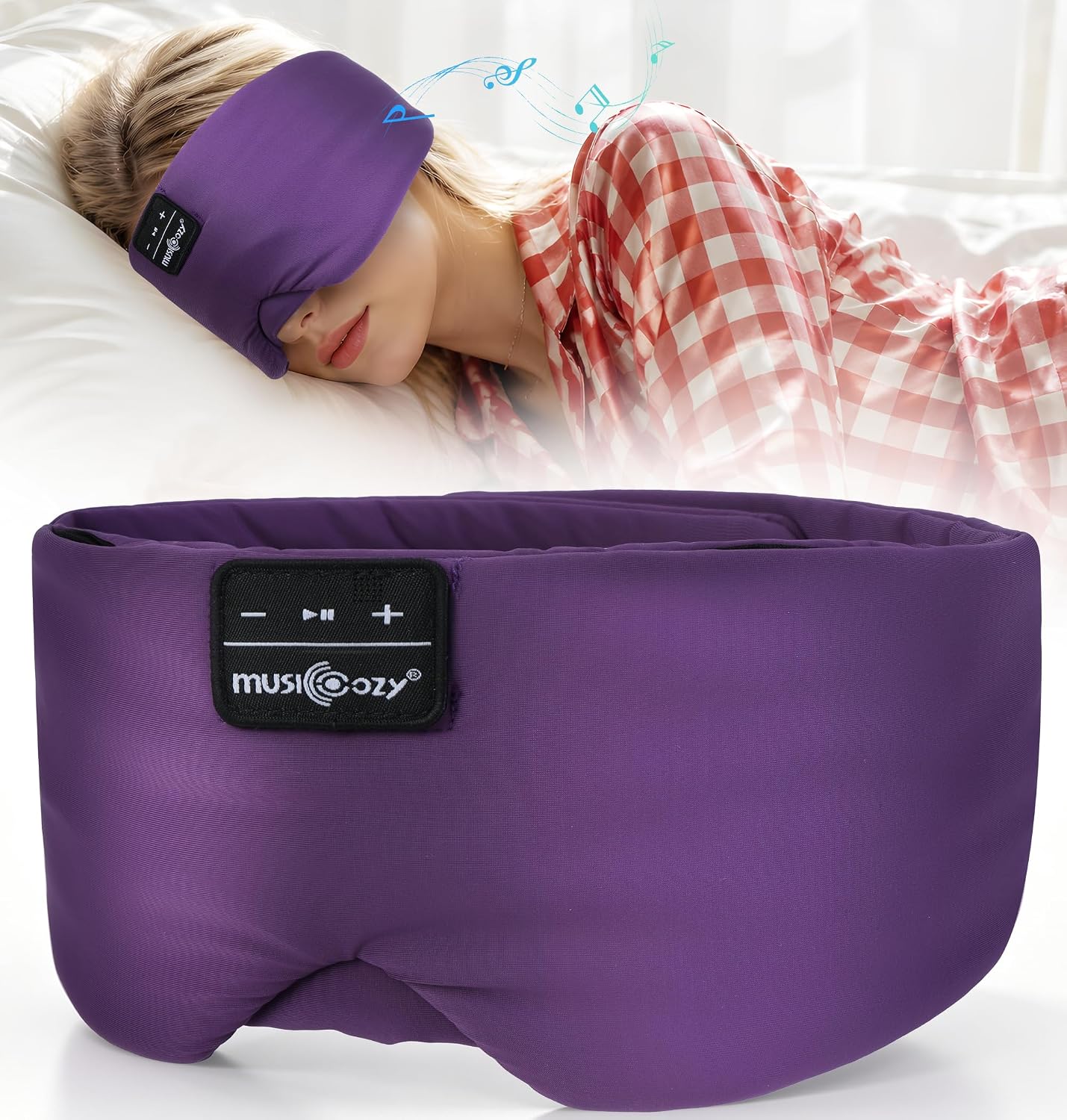 Thumbnail 6 de Musicozy Sleep Mask Headphones with Silk Eye Mask and Bluetooth Audio