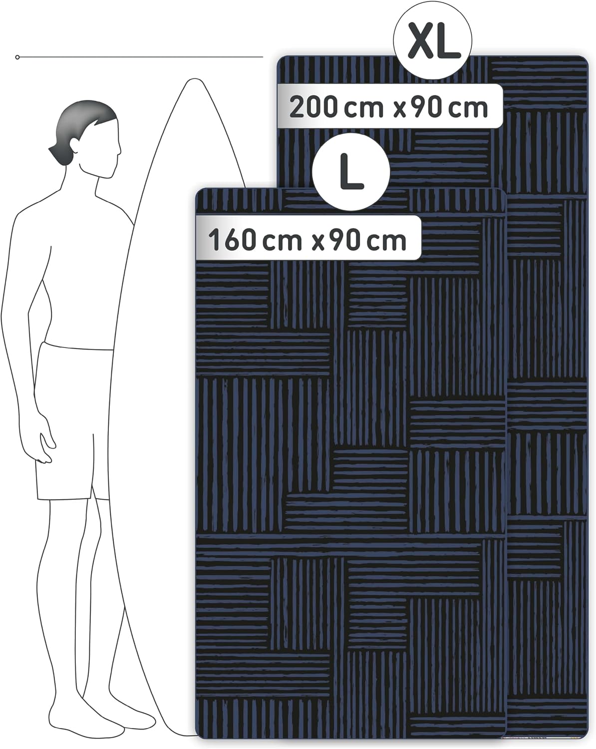 Thumbnail 3 de Fit-Flip Strandtuch XXL aus Mikrofaser (200x90 cm) – leicht, schnell trocknend und 100% recycelt