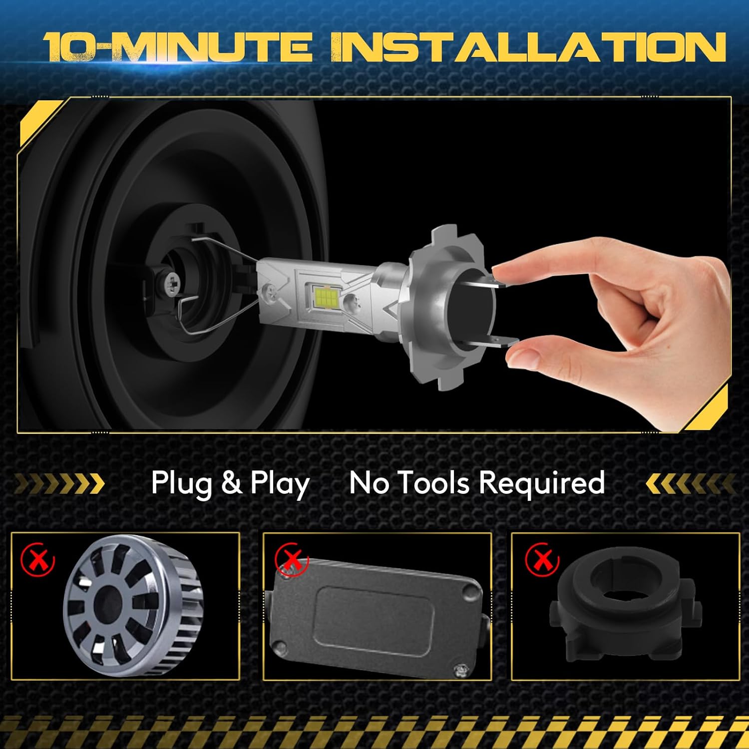 Thumbnail 6 de KOYOSO H7 LED 100W lampadina H7 22000 LM 6500K