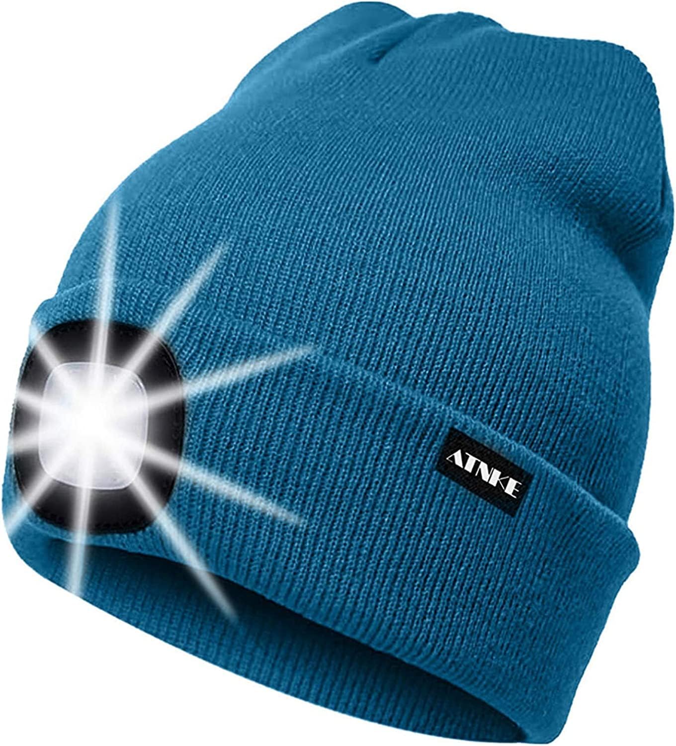 Detalle 2 de ATNKE LED Lighted Beanie Cap USB Rechargeable 4 LEDs