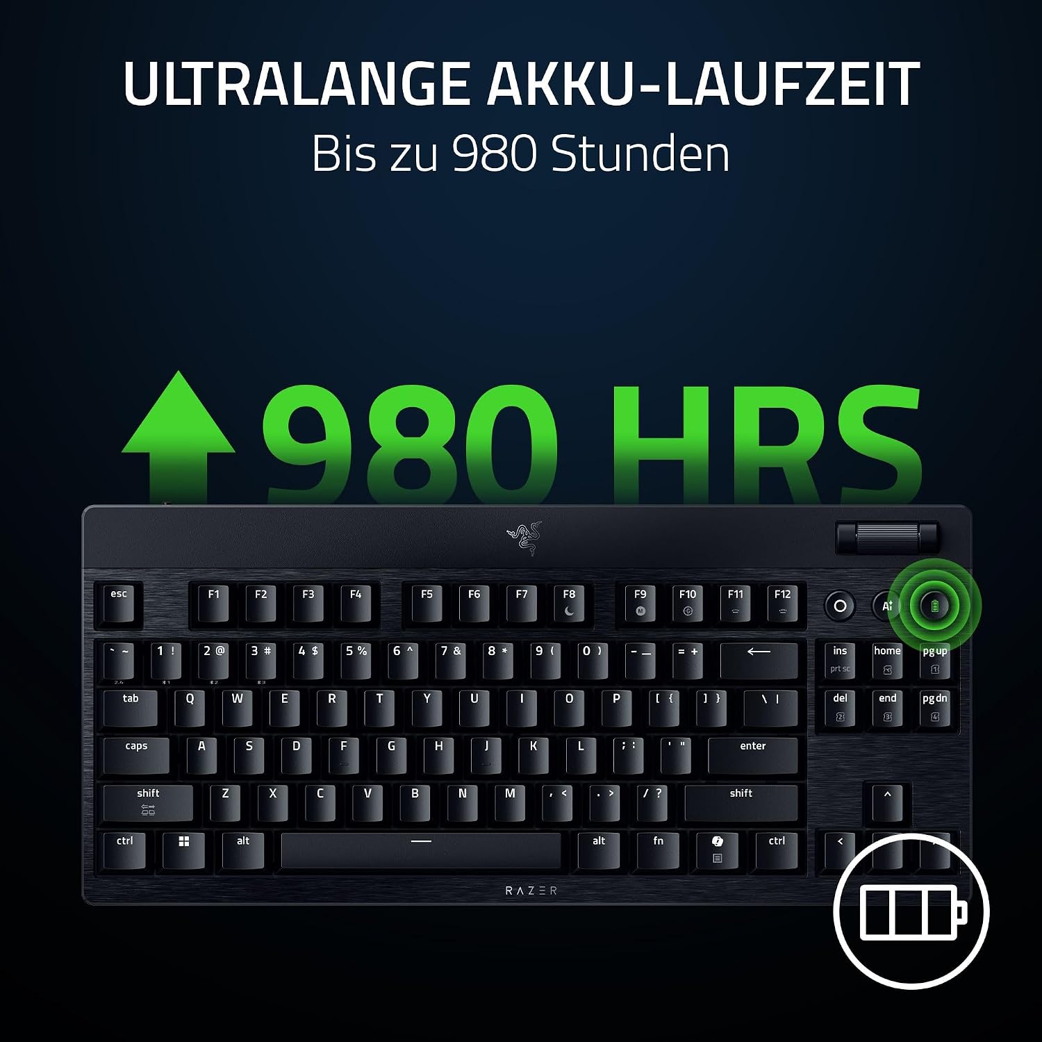Thumbnail 6 de Razer BlackWidow V4 Tenkeyless HyperSpeed Low Profile – kabellose mechanische Tastatur mit Hot-Swap, US-Layout