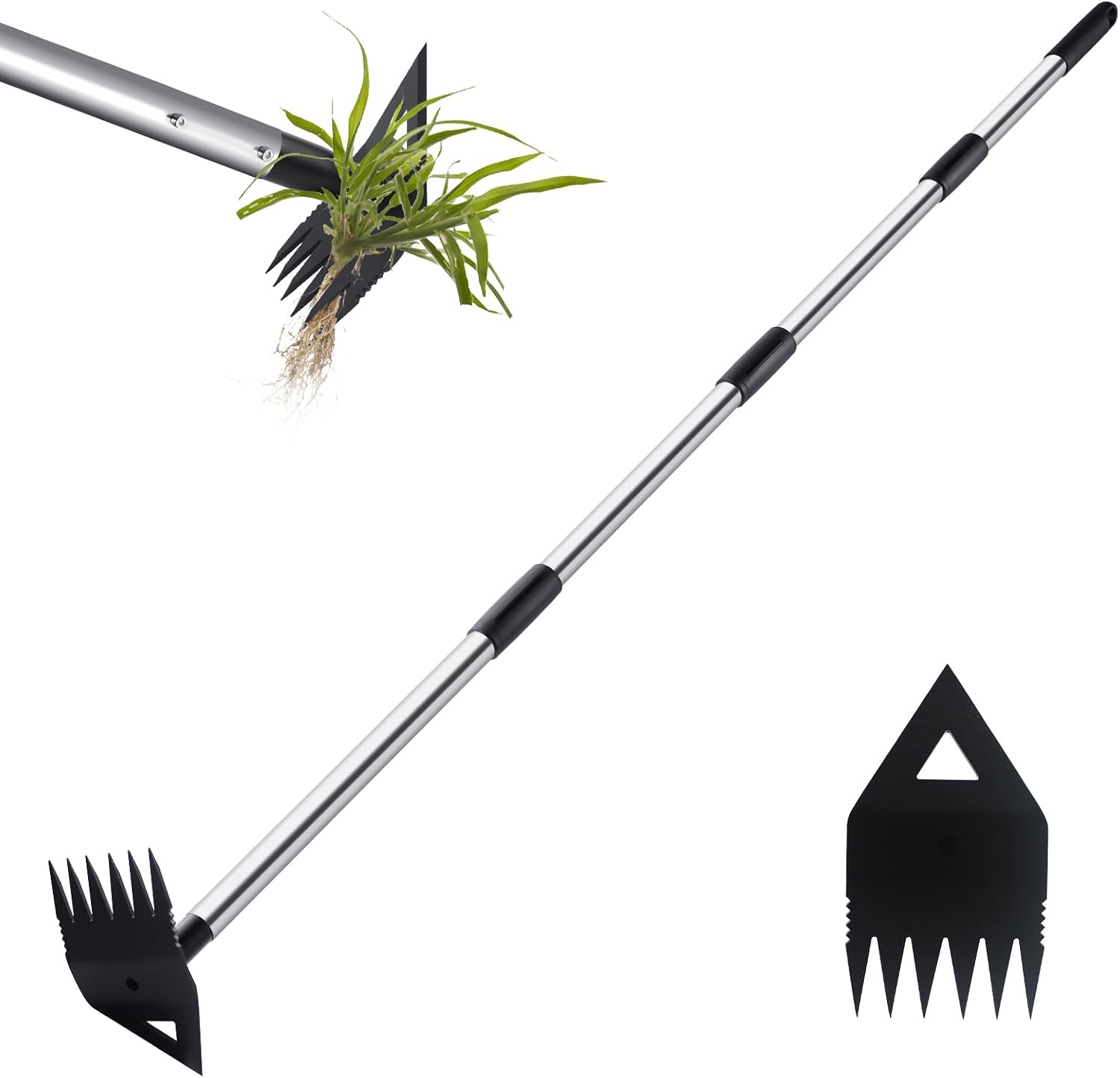 Detalle de PIMEKOY 2-in-1 Weed Puller & Weed Remover Tool with Long Handle