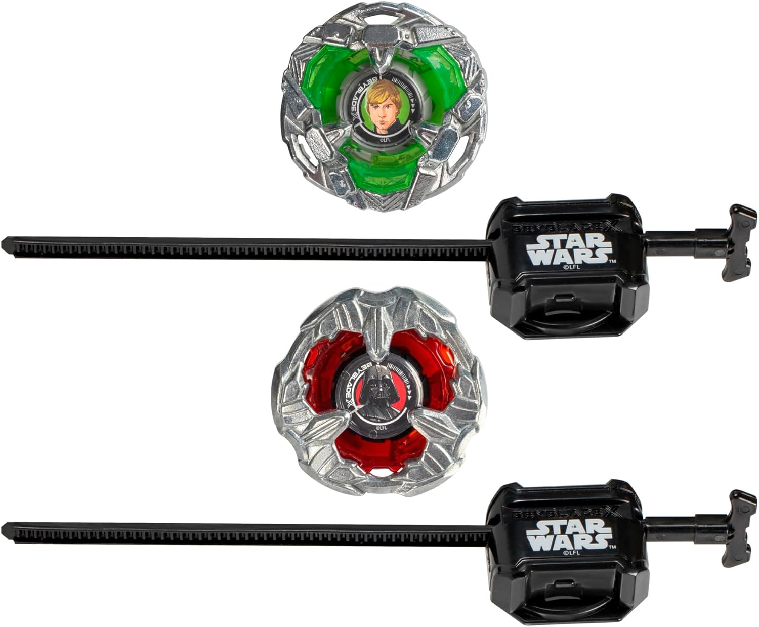 Thumbnail 1 de Beyblade X Star Wars Collab Luke Skywalker 4-80B vs. Darth Vader 4-60B Multipack – Zweikampf-Set