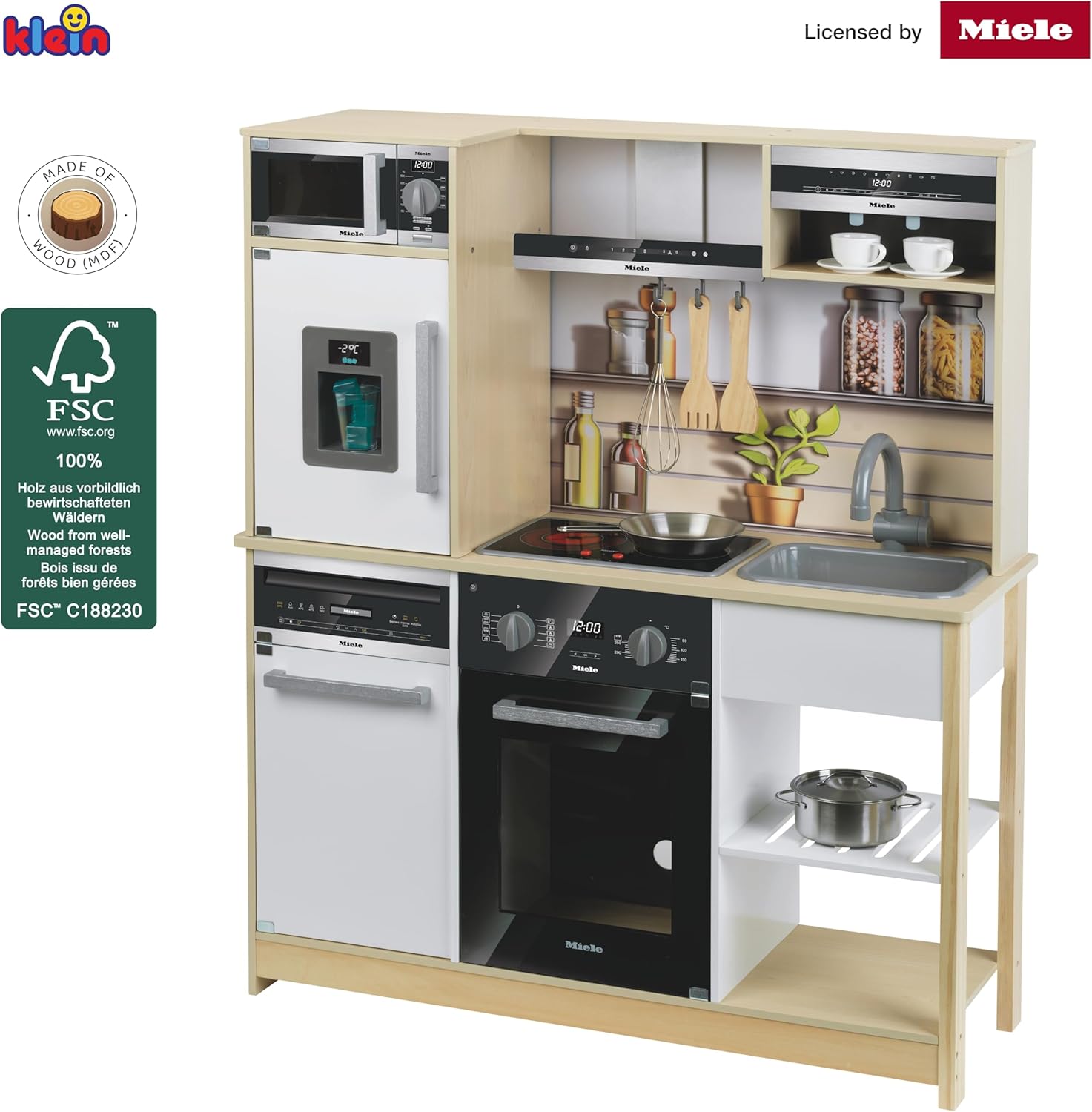 Thumbnail 5 de Theo Klein 7188 cuisine en bois 83,5 cm