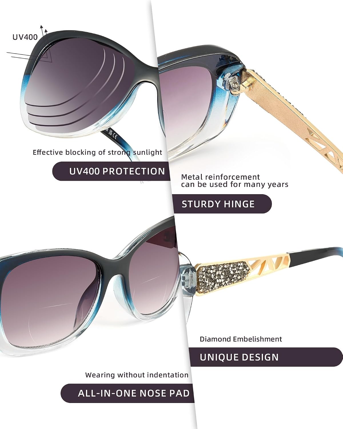Thumbnail 3 de Bifocal sun readers 2-in-1 for outdoor reading