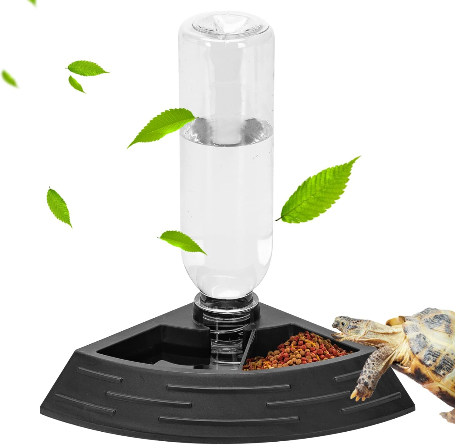 Nobleza alimentatore automatico per rettili con dispenser d’acqua e ciotola 2 in 1 (taglia S)