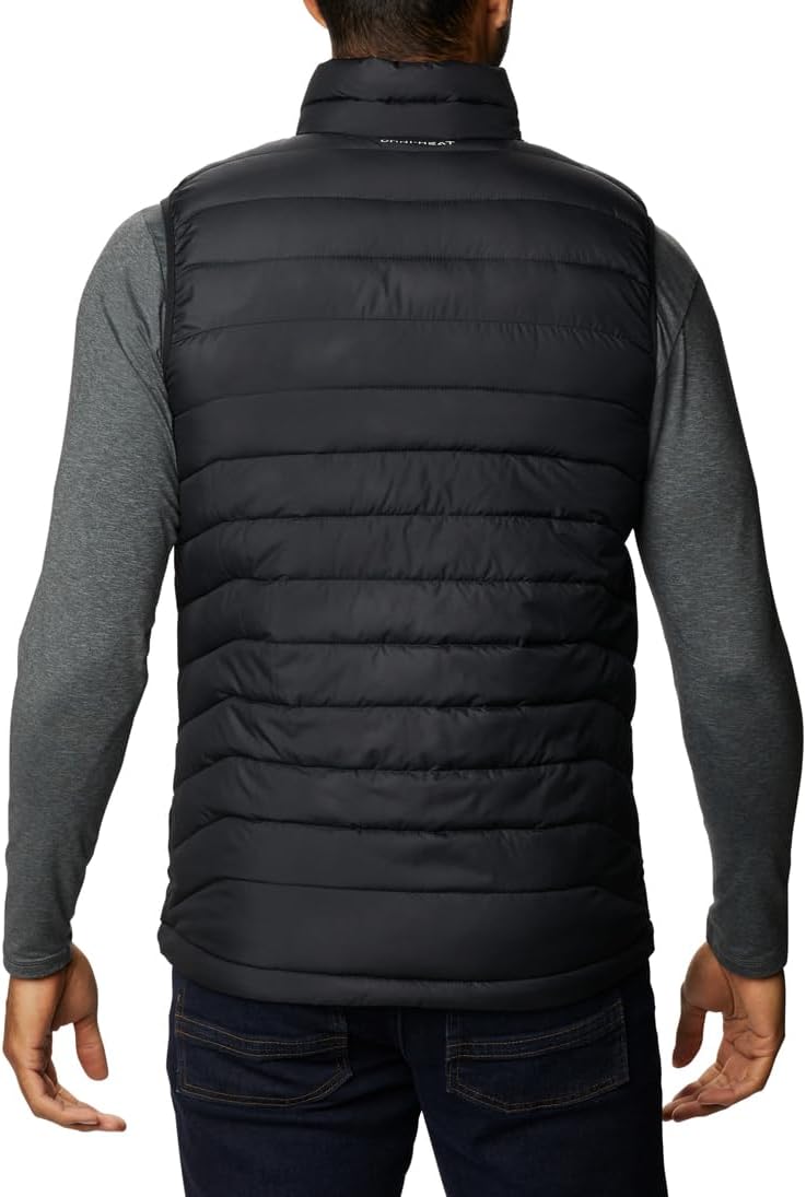 Detalle 2 de Columbia Powder Lite II sans manches homme noire – gilet matelassé à réflexion thermique