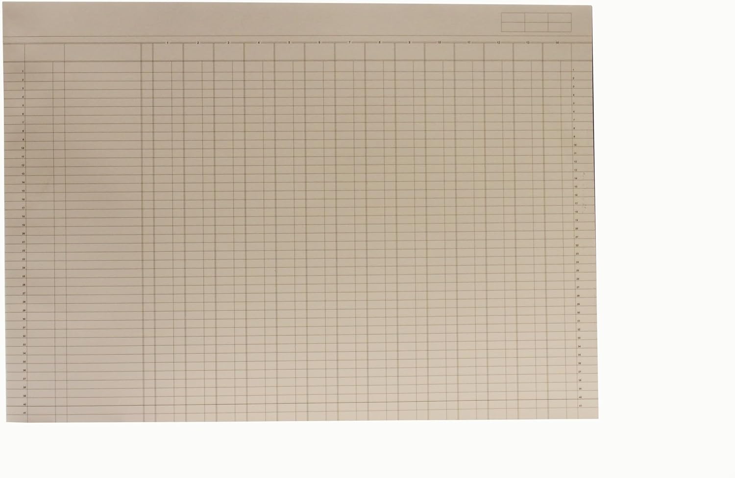 Thumbnail 1 de Exacompta Guildhall Accounts Pad A3, 60 sheets, 14 Cash Columns, White