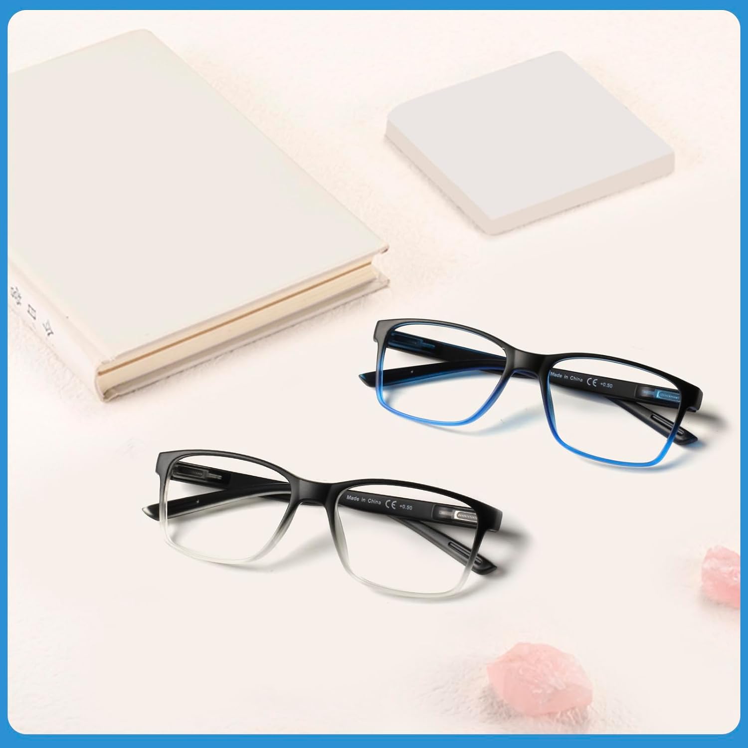 Thumbnail 6 de COJWIS Lesebrille Herren 2er Pack mit Blaulichtfilter – Lesebrille und Alltagsbegleiter im eleganten Mattschwarz
