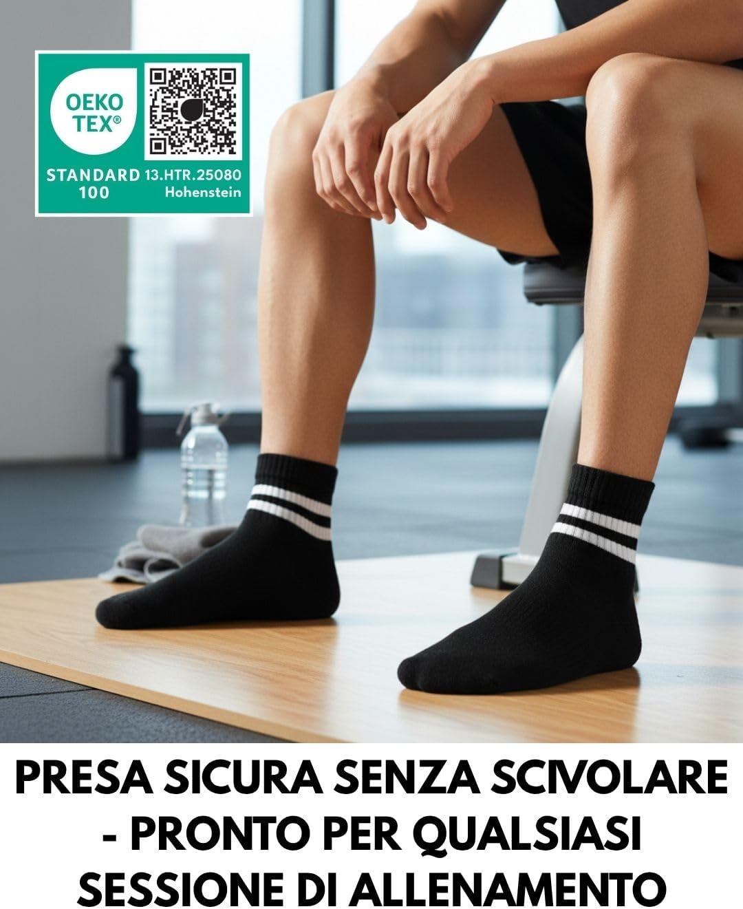 Thumbnail 6 de sockenkauf24 – 10 Paia Calze Sportive da Tennis Quarter Rinforzate, Uomo e Donna