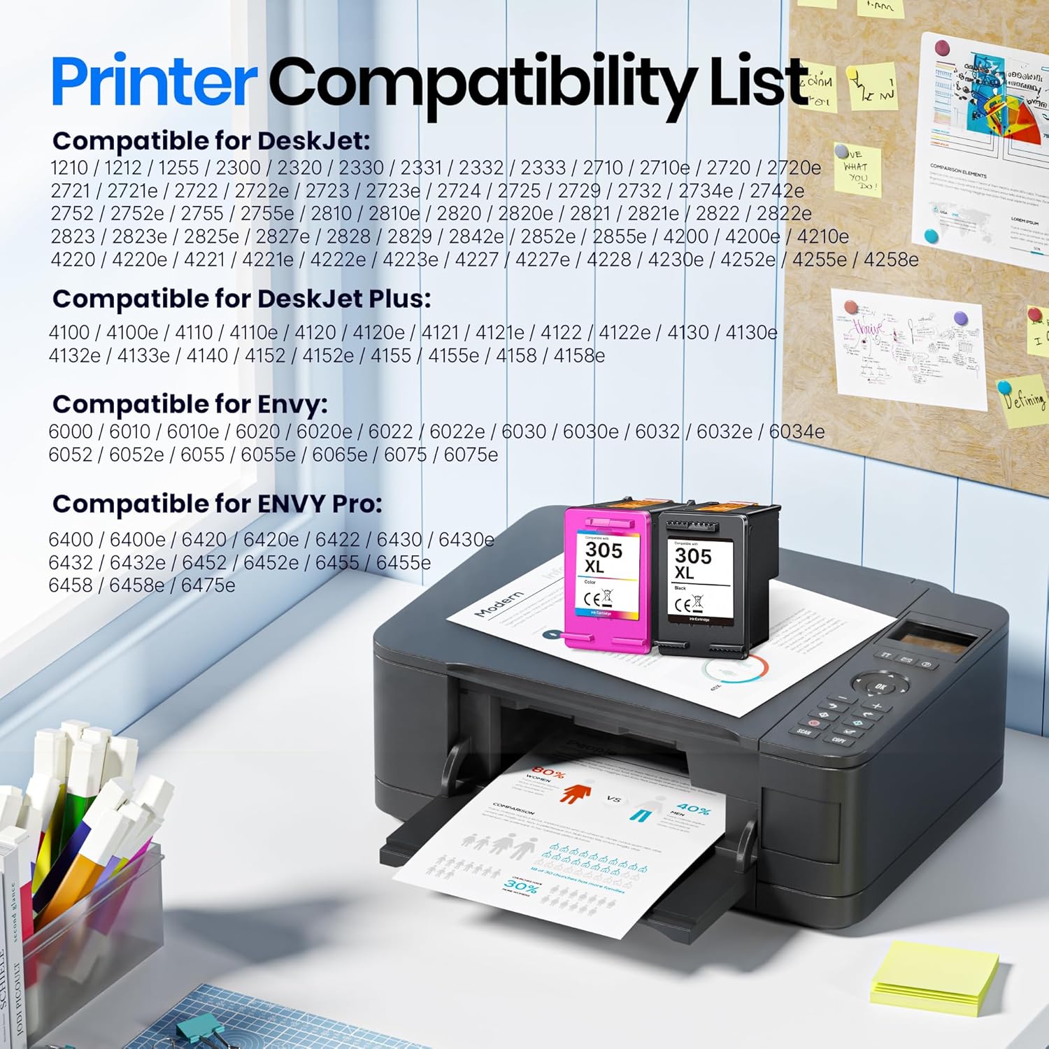 Thumbnail 2 de Gureef 305XL Ink Cartridges Combo for HP 305