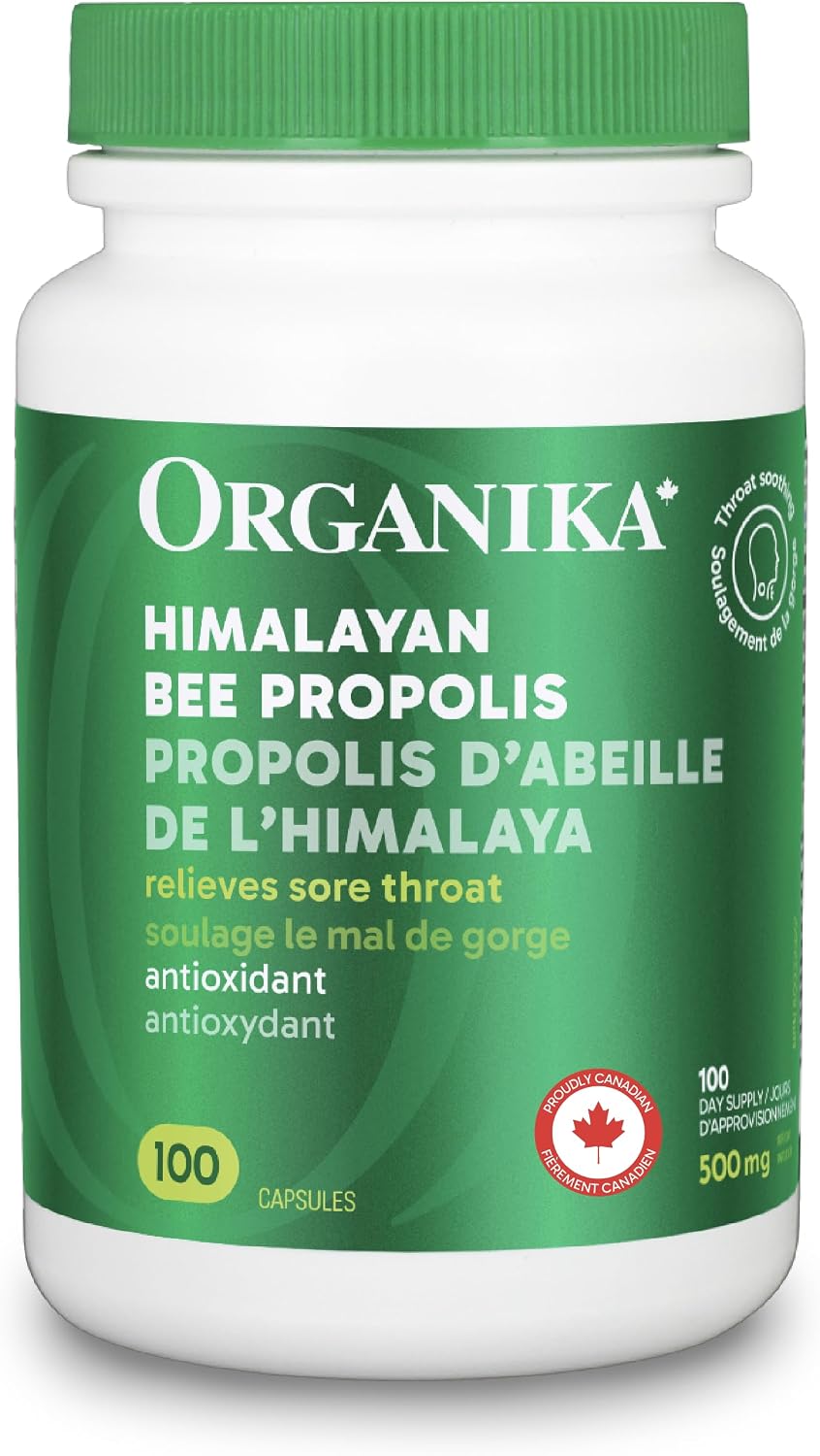 Detalle de Organika 2330 Bee Propolis Capsules, Himalayan, 100 Count, Unflavoured