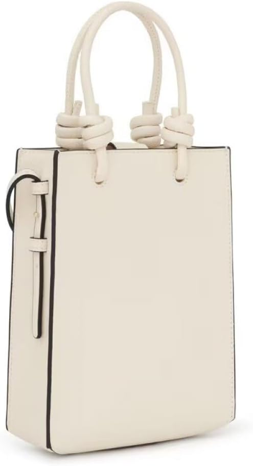 Detalle 1 de TOUS Mini Bolso Pop La Rue New beige con asa ajustable y cierre magnético (20,5 x 16 x 6 cm)