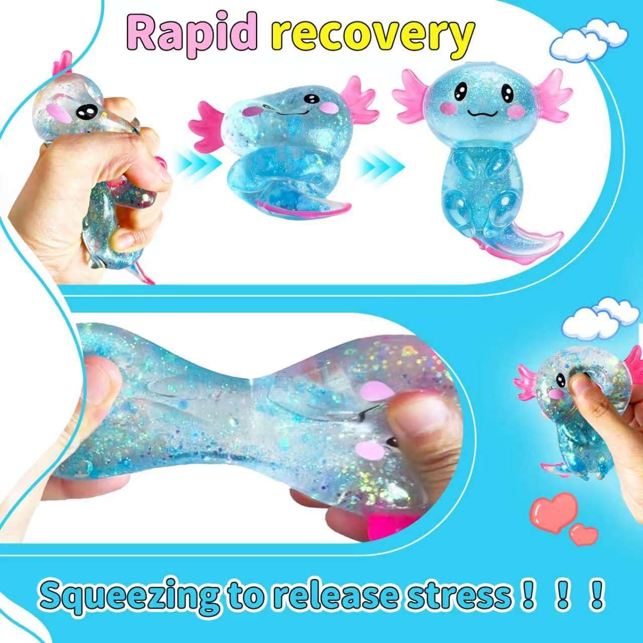Thumbnail 2 de Axolotls Squishies Blue Stress Ball