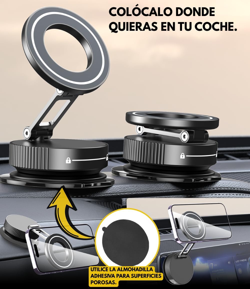 Detalle 2 de MagAxis Flow soporte magnético coche 360º