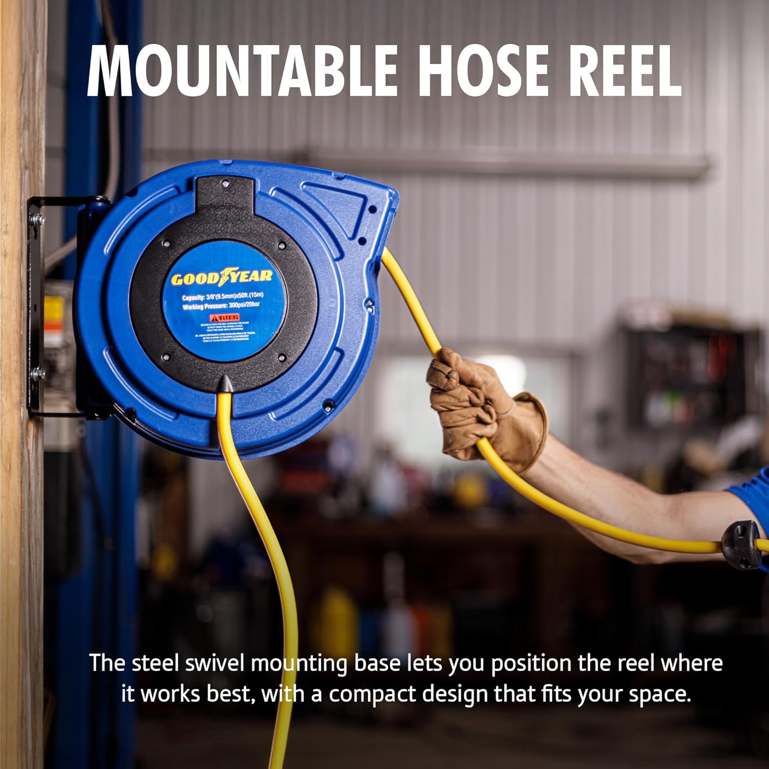 Thumbnail 2 de Goodyear Air Hose Reel Retractable 15 m