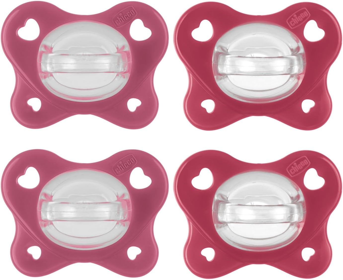 Detalle de Chicco Gommotto Dual Soft 16-36 mesi – ciuccio in silicone bicolore, doppia morbidezza e PhysioForma