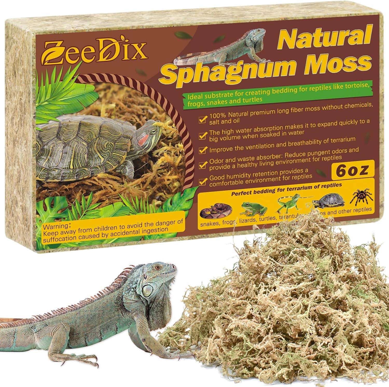 Detalle de Sphagnum Moos für Terrarium, 170 g