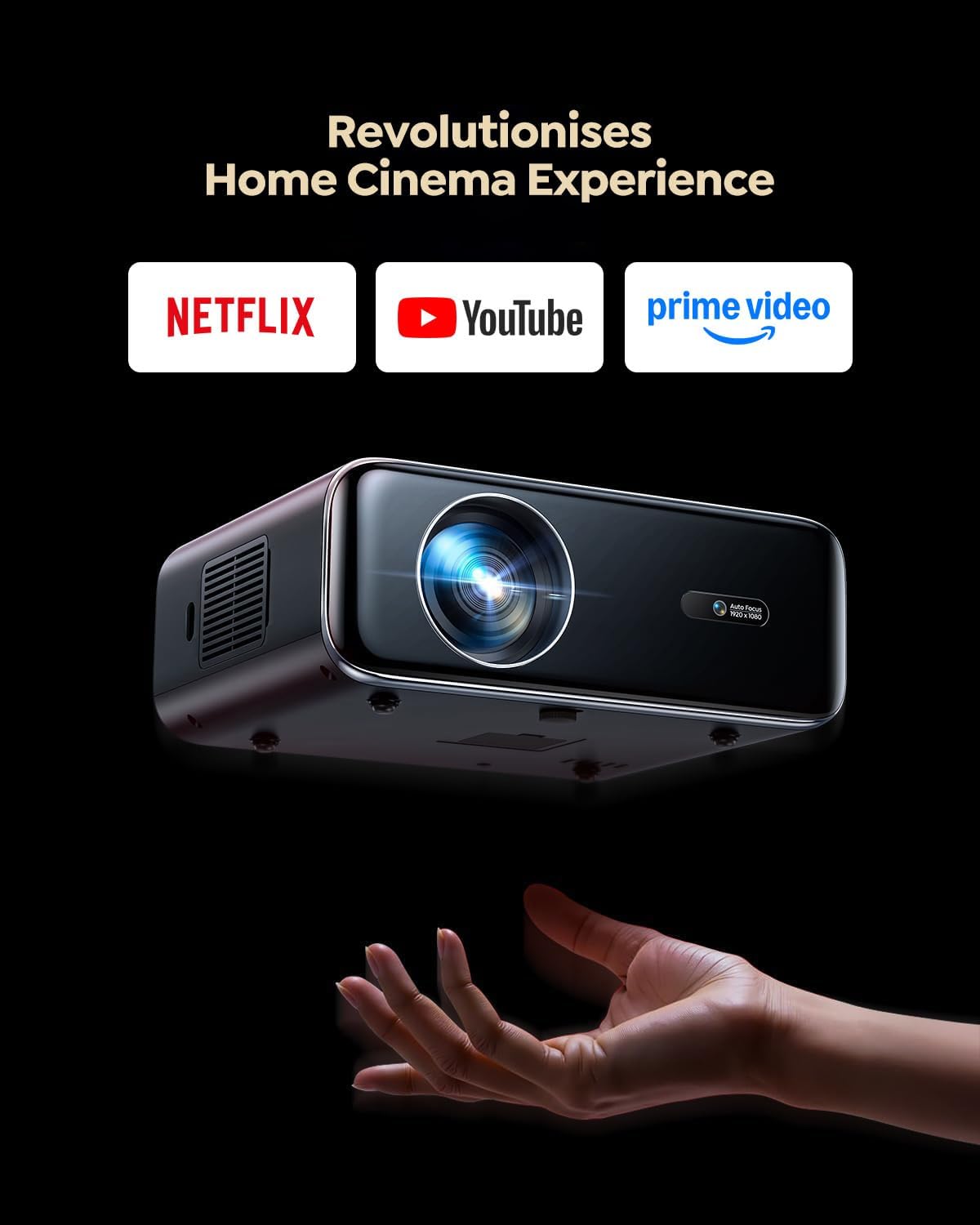 Detalle 2 de P62 Pro 800ANSI Smart Outdoor Projector 📽