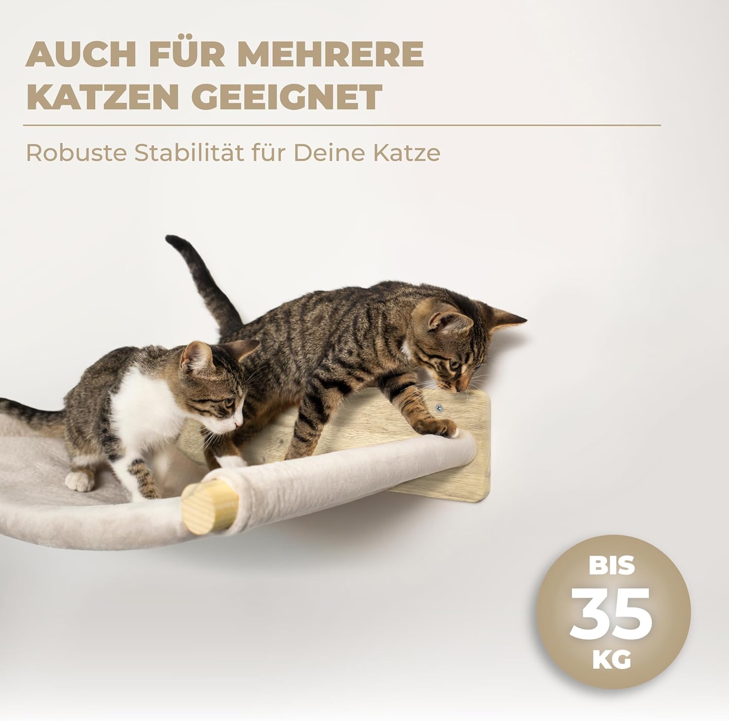 Detalle de WOOWOOD Kletterwand Katzen 35 kg HĂ€ngematte đŸ