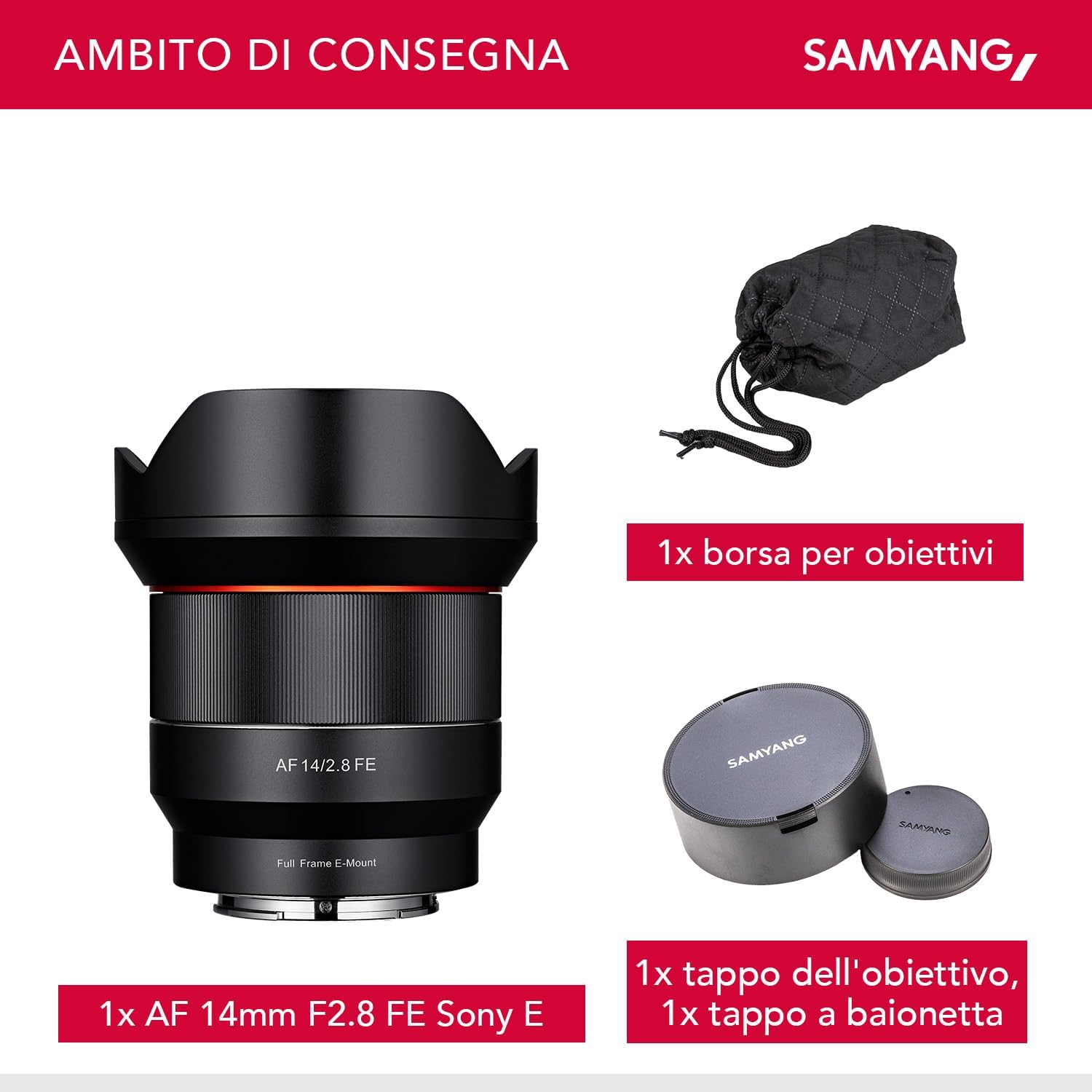 Thumbnail 4 de Samyang AF 14mm F2.8 per Sony FE (Sony E-mount) – Obiettivo ultra grandangolare compatto e luminoso