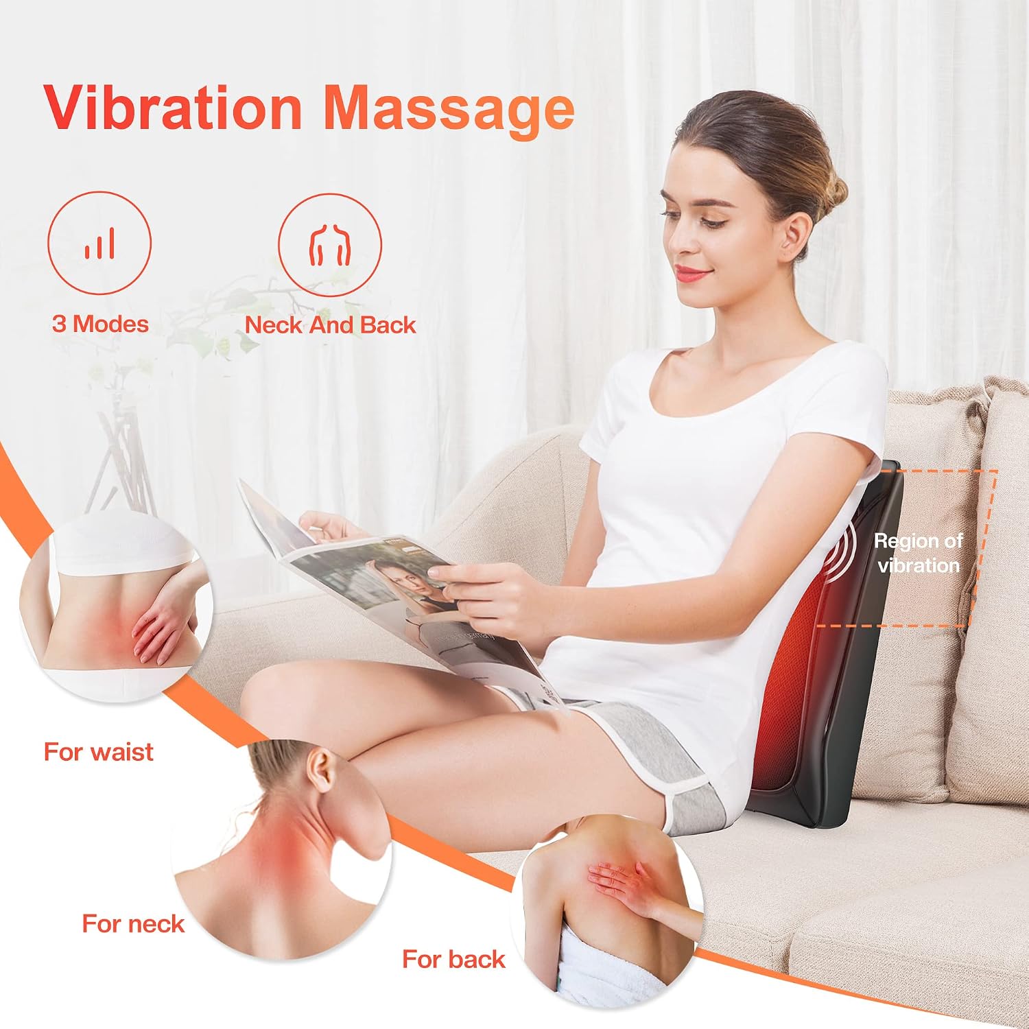 Thumbnail 4 de COMFIER Massagegerät Nacken- und Rücken 8 Knoten