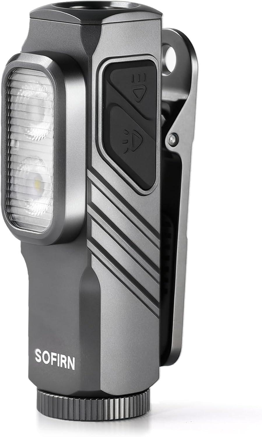 Detalle de SOFIRN ST10 Mini: torcia LED ricaricabile 1000 lm spot / 500 lm flood, luce rossa 660 nm, IPX6