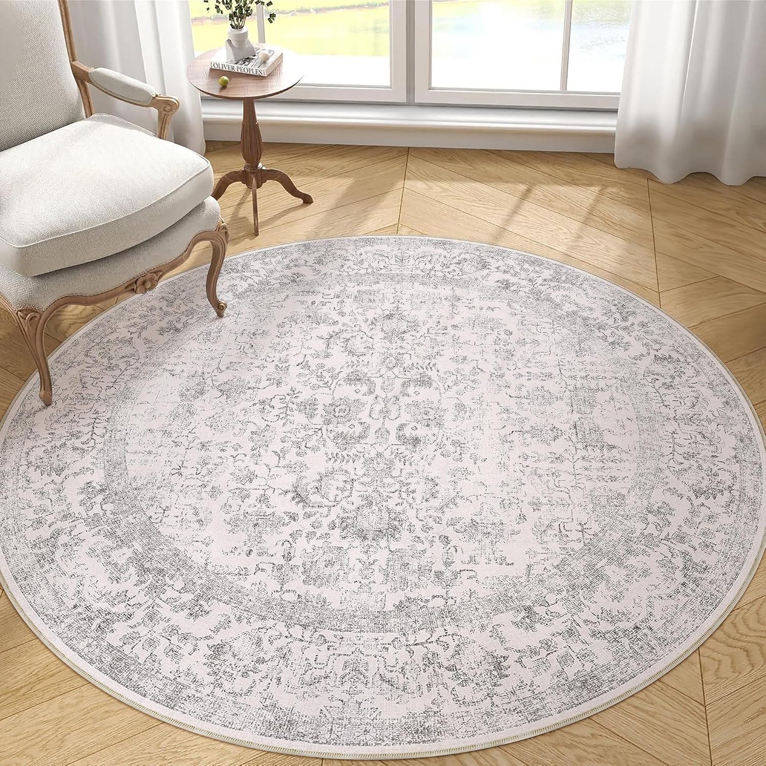 Thumbnail 6 de HUGEAR Vintage Grey Rug (300x400cm) – washable, non-slip, low pile area rug