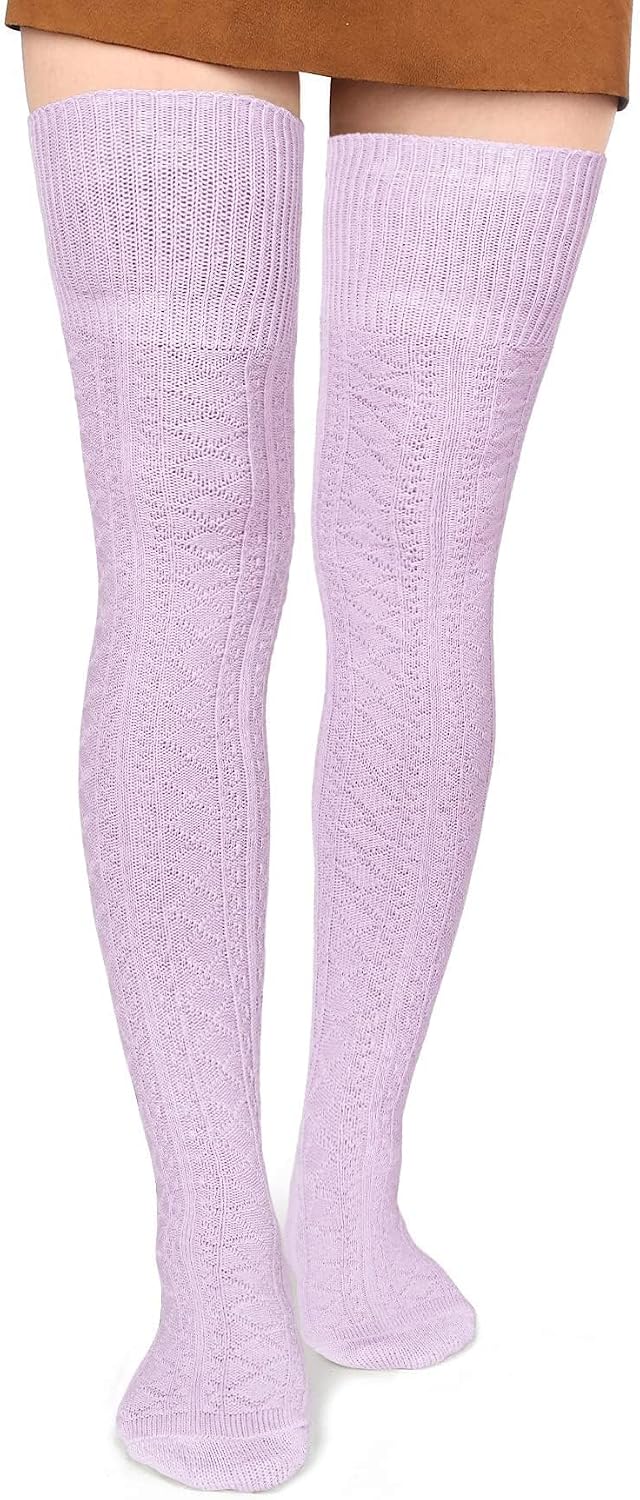 Thumbnail 6 de Moon Wood Thigh-High Socks, Cotton Knit
