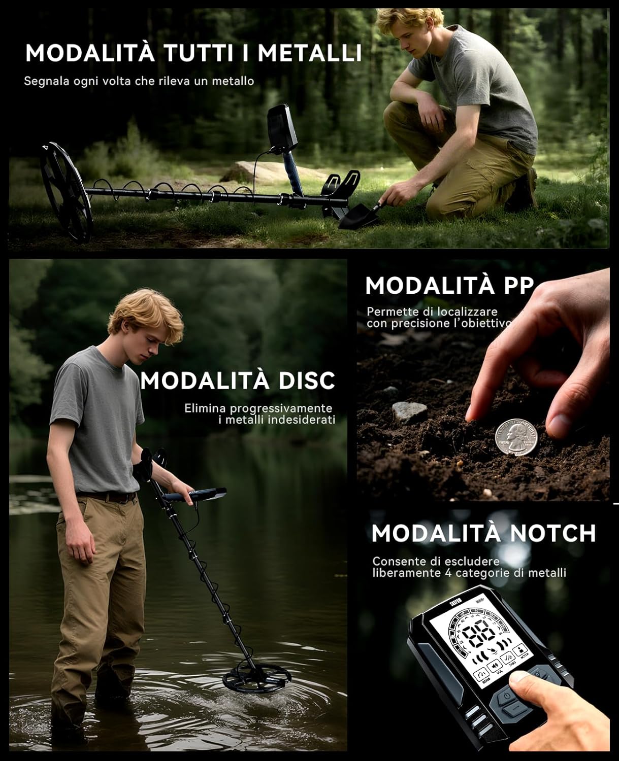 Thumbnail 5 de SUNPOW OTMD15 Metal Detector 2500 mAh