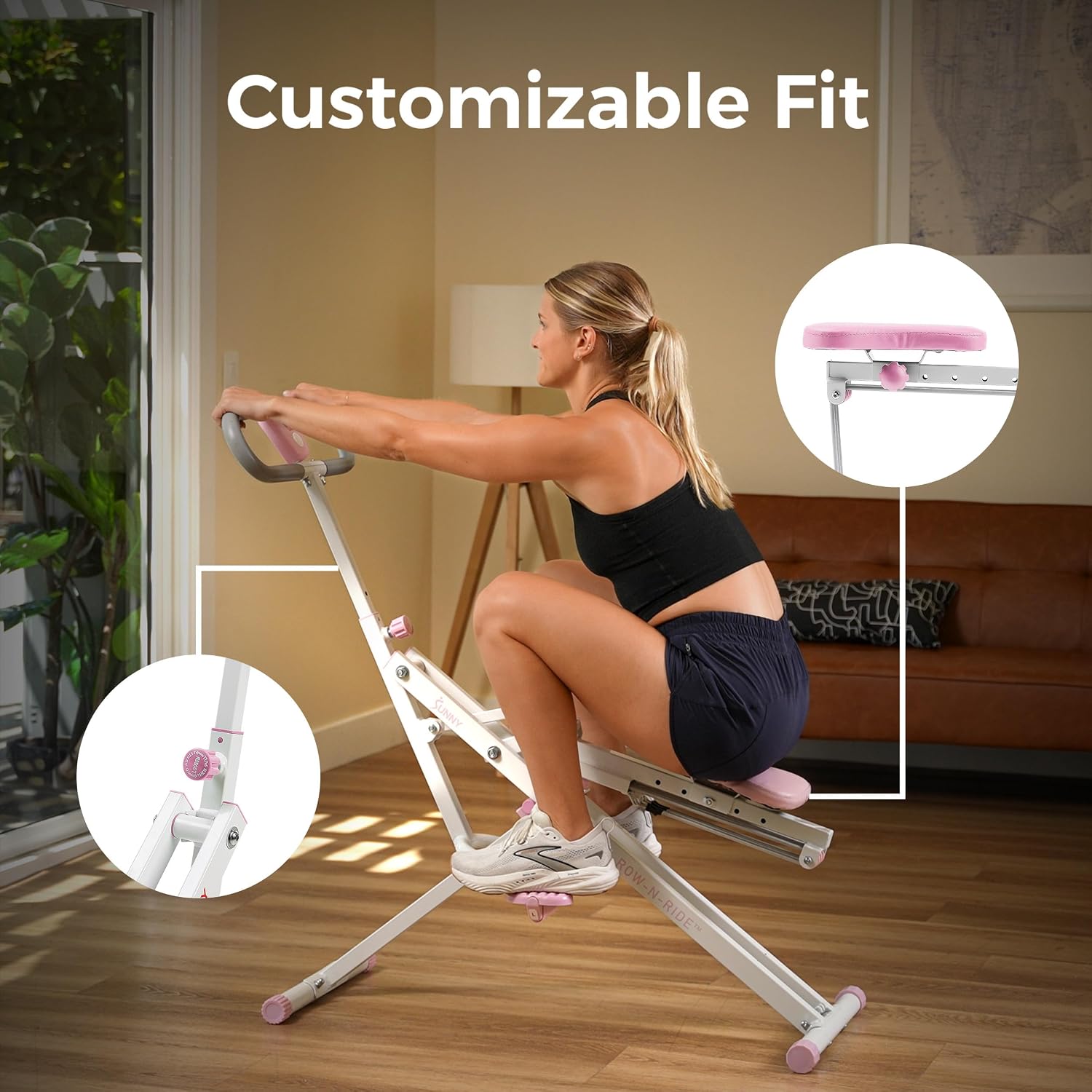 Thumbnail 4 de Sunny Health & Fitness Row-N-Ride Squat Assist Trainer review