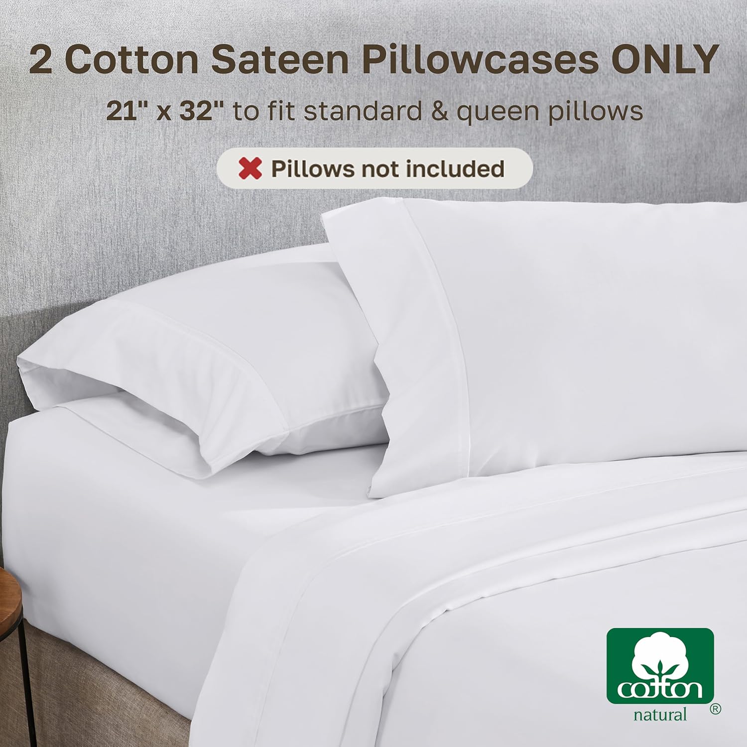 Thumbnail 2 de California Design Den Cotton Pillowcases, 400 Thread Count
