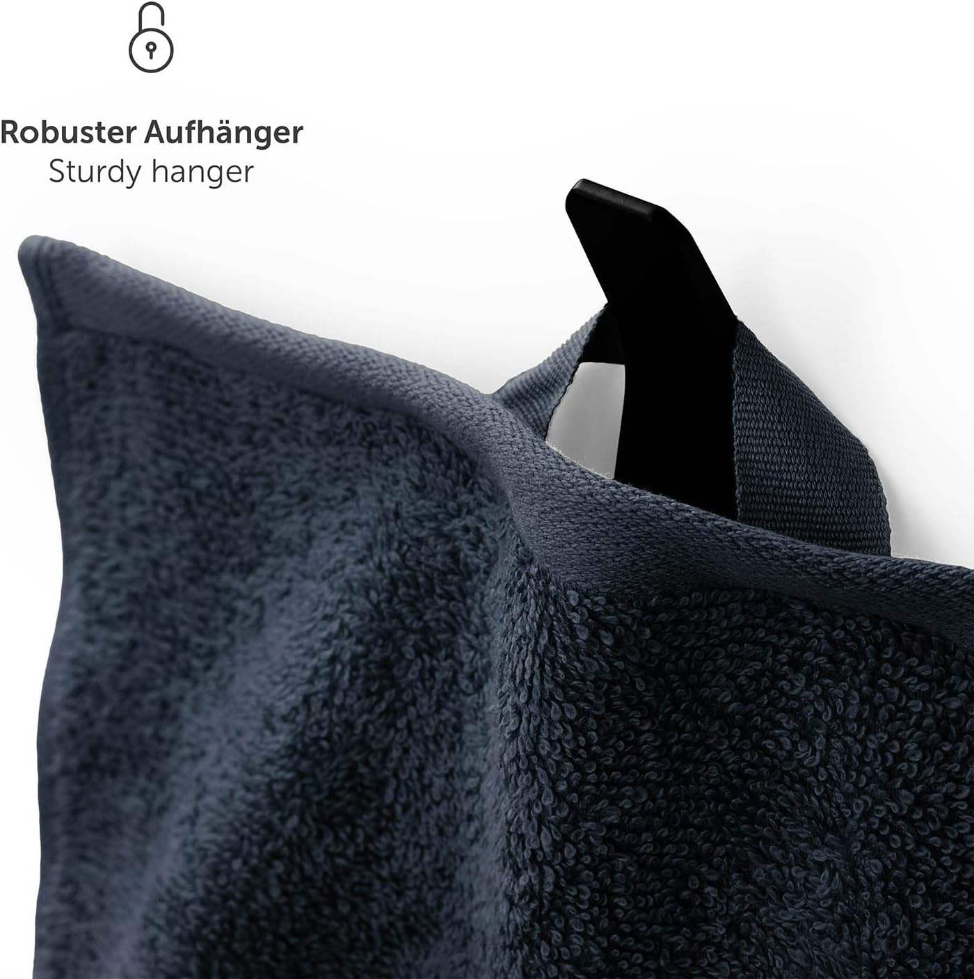 Thumbnail 3 de Blumtal lot de 10 gants de toilette en coton bleu foncé certifiés Oeko-Tex