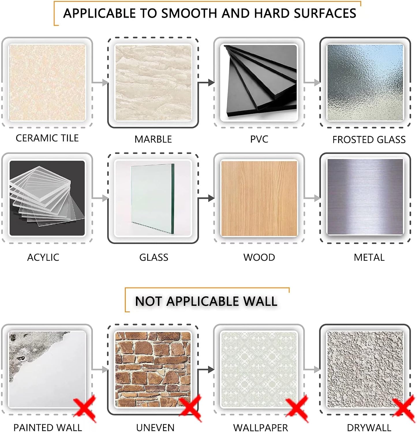 Thumbnail 5 de KAXIMON Self Adhesive Hooks White (10 pack) – extra strong sticky hooks for kitchen and bathroom