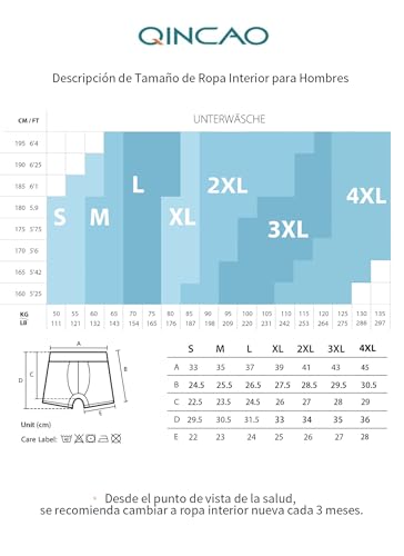 Detalle 2 de QINCAO Calzoncillos Boxer Hombre – Pack de 6, suave y cómodo