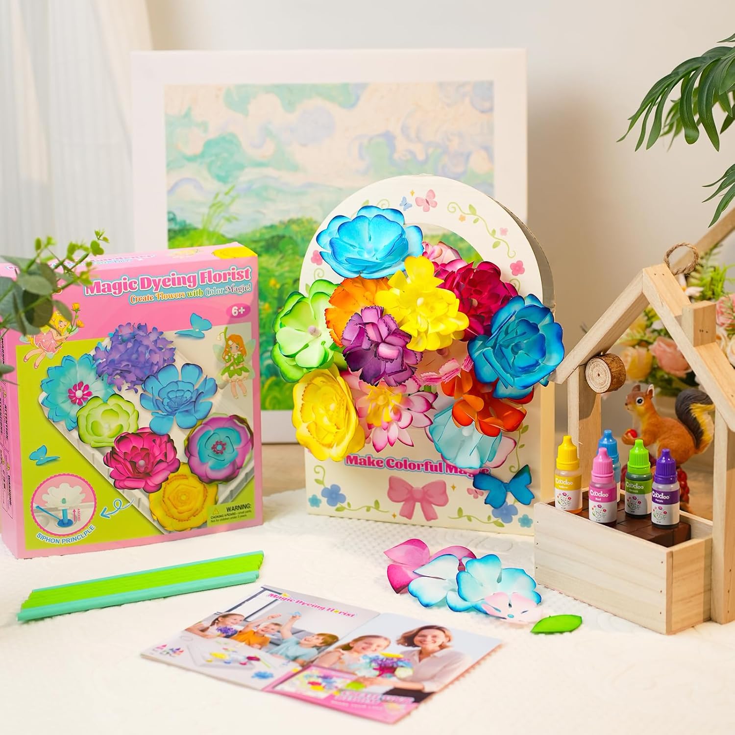 Detalle 2 de Coodoo DIY Blumen Bastelset ab 3 Jahren