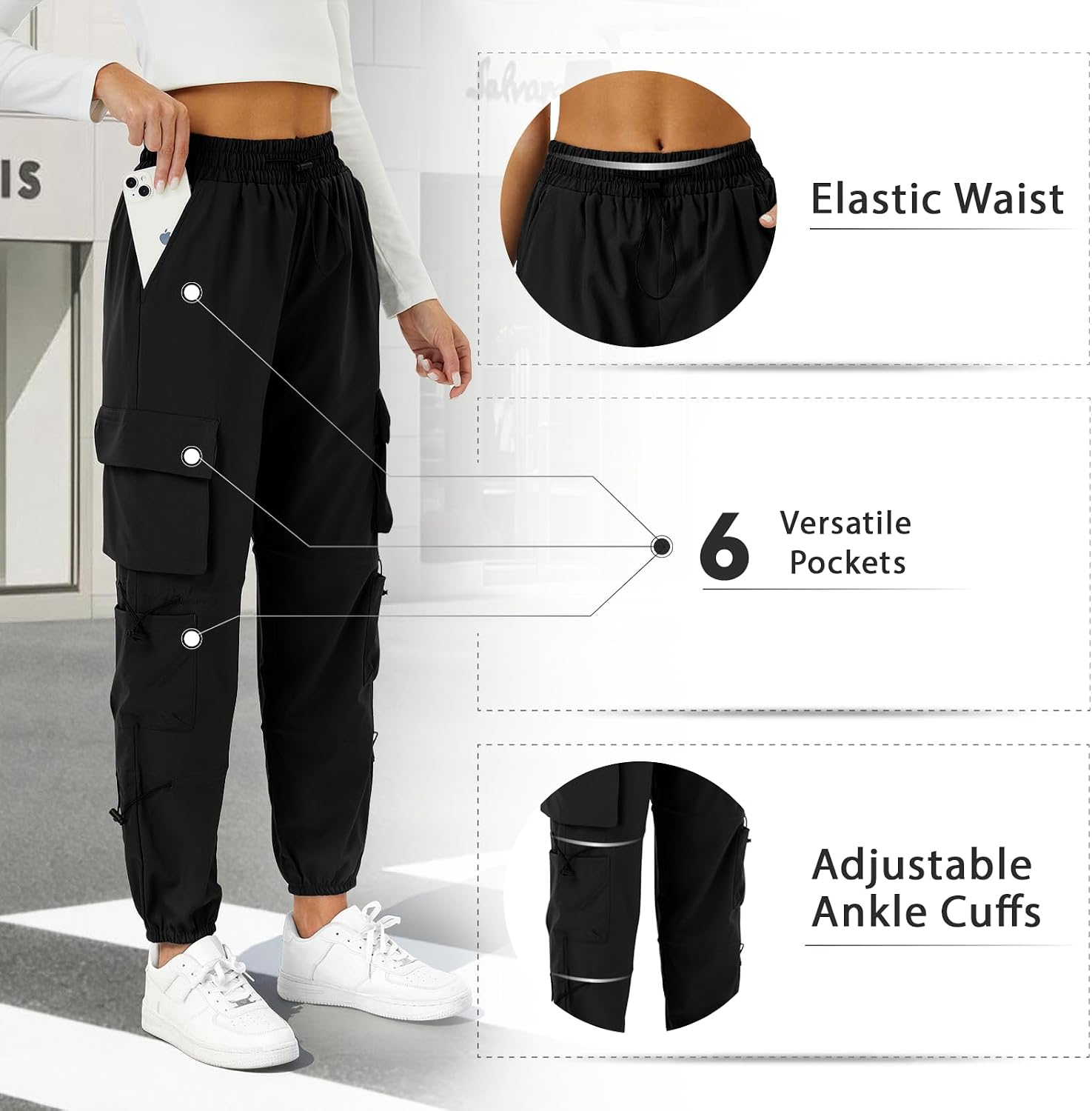 Detalle 2 de COPYLEAF Women's Cargo Pants
